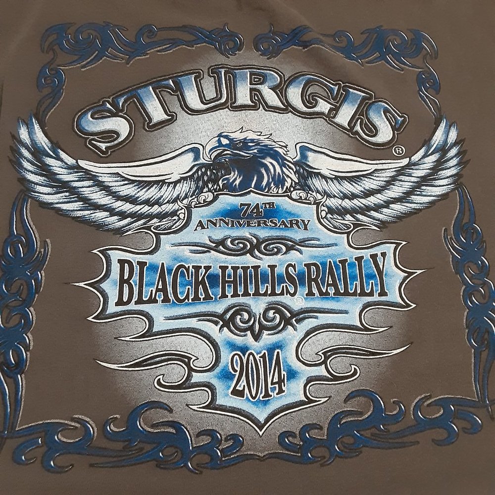 Delta Pro Weight Sturgis 2014 Motorcycle Rally Short Sleeve T Shirt in Size 3XL